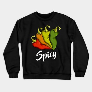 Spicy Chili Peppers Hot Vegetables Chilis Crewneck Sweatshirt